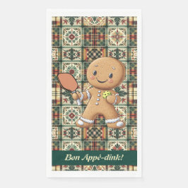 Custom text Crumbly Christmas Kundgebung Gingerbre Serviette