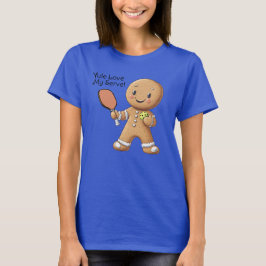 Custom text Crumbly Christmas Kundgebung Gingerbre T-Shirt