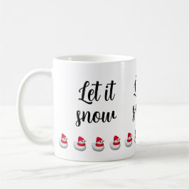 Custom Text Cute Little Snowduck | Snowman winter Kaffeetasse