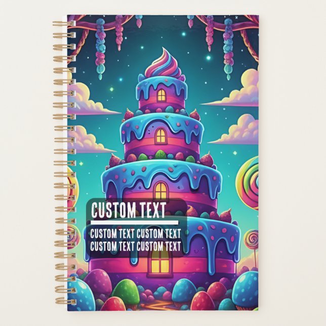 Custom Text Fantasy Sweet Treat Tower Planer (Vorderseite)