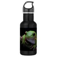 Custom Text Frosch Edelstahl Wasserflasche