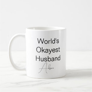 Custom Text Funny Spaß World's superschönster Husb Kaffeetasse