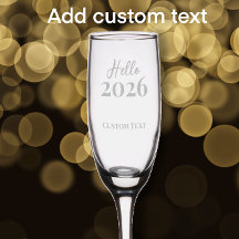 Custom Text Hello 2026 Silvester Party