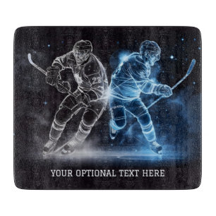 Custom Text Ice Hockey Schneidebrett