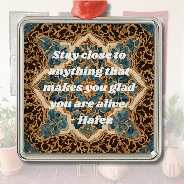 Custom Text Khatam Marquetry Persische Kunstgesche Ornament Aus Metall (Custom Text Khatam Marquetry Persian Art Gifts)
