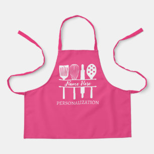 Custom Text Kiteküche Monogram GRILLEN Koch Backge Schürze