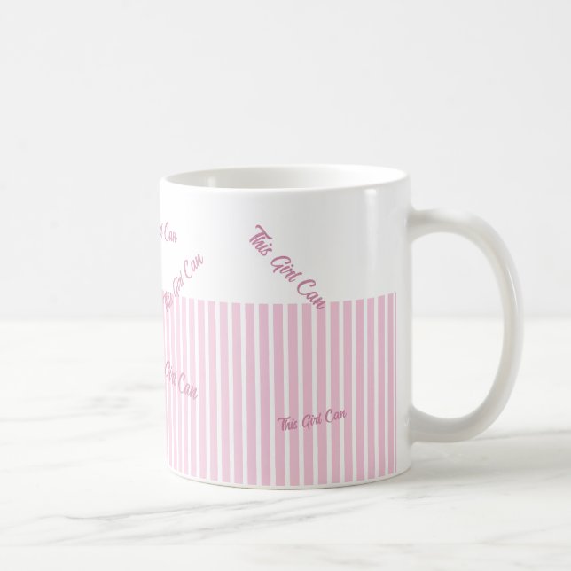Custom Text Pink Kaffeetasse (Rechts)