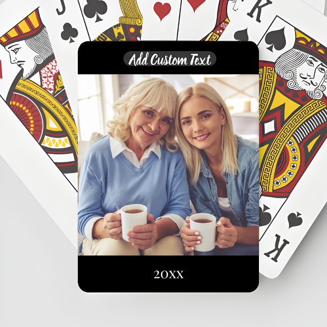 Custom Text Poker Card Personalize Photo Spielkarten (Von Creator hochgeladen)