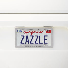 Custom Text Premium Brushed Silver Metal Texture