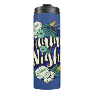 Custom Text Summer Nights Thermosbecher