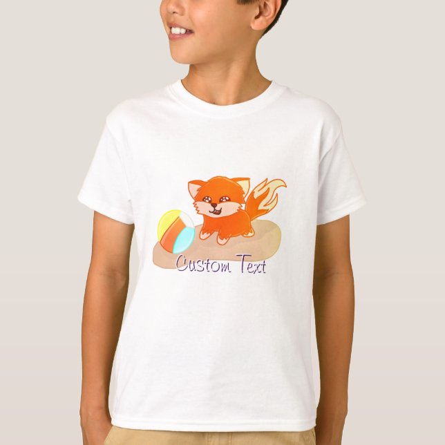 Custom Text Summer Time Toys T-Shirt (Devant)
