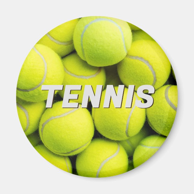 Custom Text Tennis Balls Magnet (Vorne)