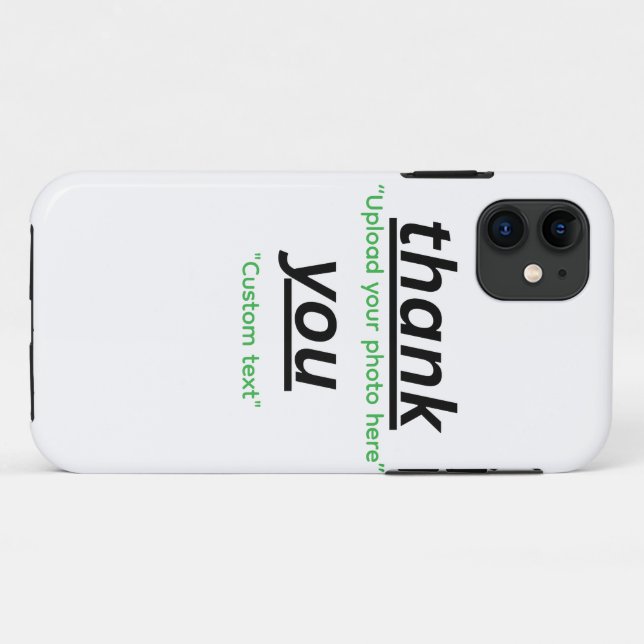 Custom Text & Upload Your Photo Personalized Case-Mate iPhone Hülle (Rückseite (Horizontal))
