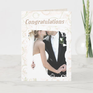Custom Text Wedding Congratulations Card Karte