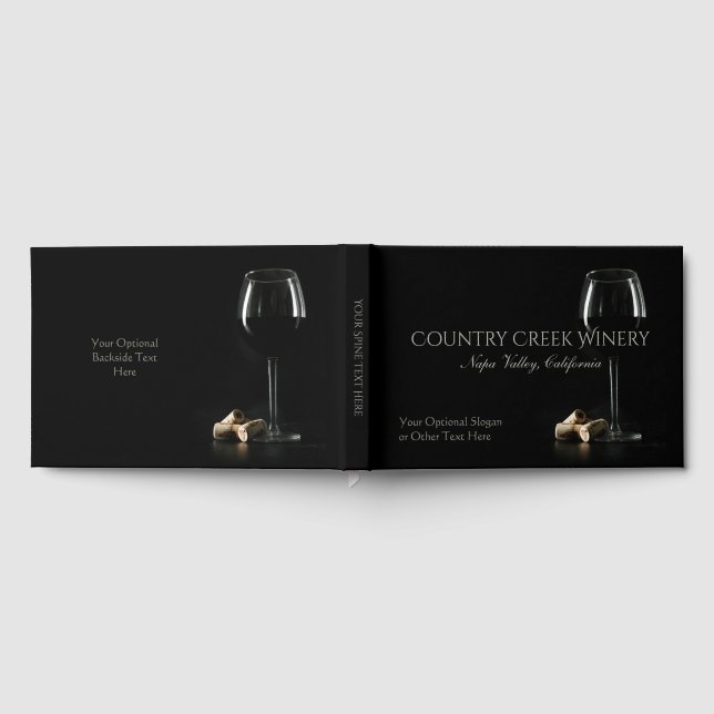 Custom Text Winery / Wine Bar / Barkeeper Gästebuch (Voll)