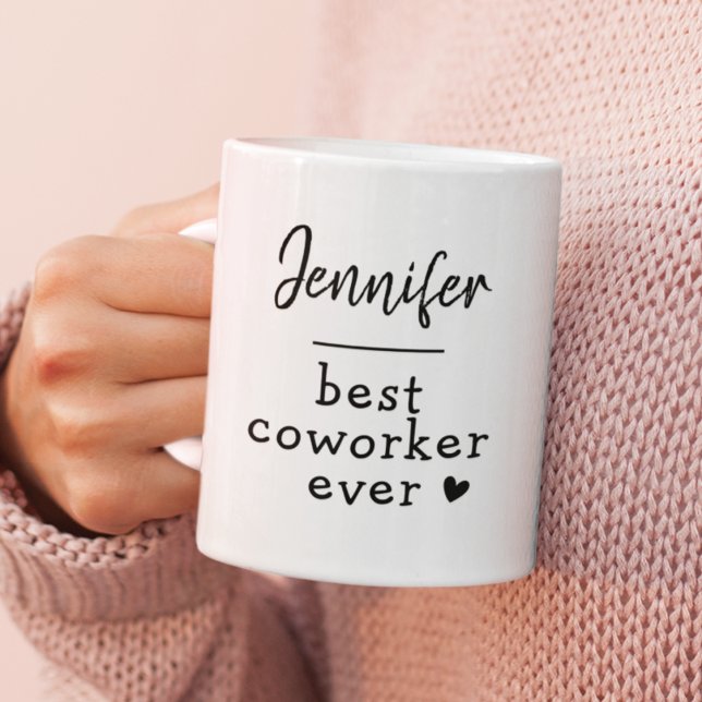 Custom Text Work Bestie Coworker Colleague Fun Kaffeetasse (Von Creator hochgeladen)