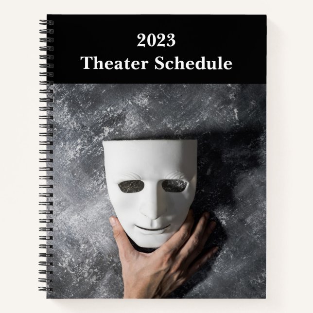 Custom Theater oder Drama Club Notebook Notizbuch (Vorderseite)
