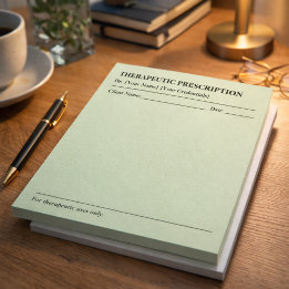 Custom Therapeutic Prescription Note Pad for Docto Notizblock