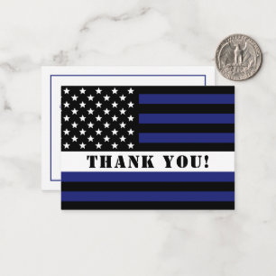 Custom Thin White Line USA Flag EMS EMT Mitteilungskarte