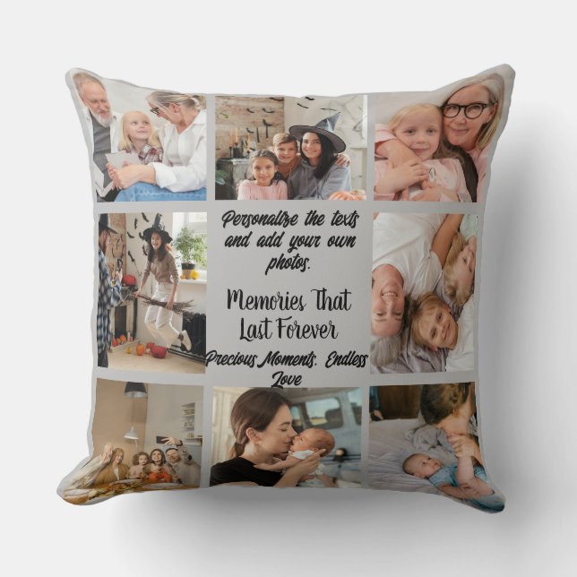 Custom Throw Pillow: Personalisierte Wohngestaltun Kissen (Vorderseite)