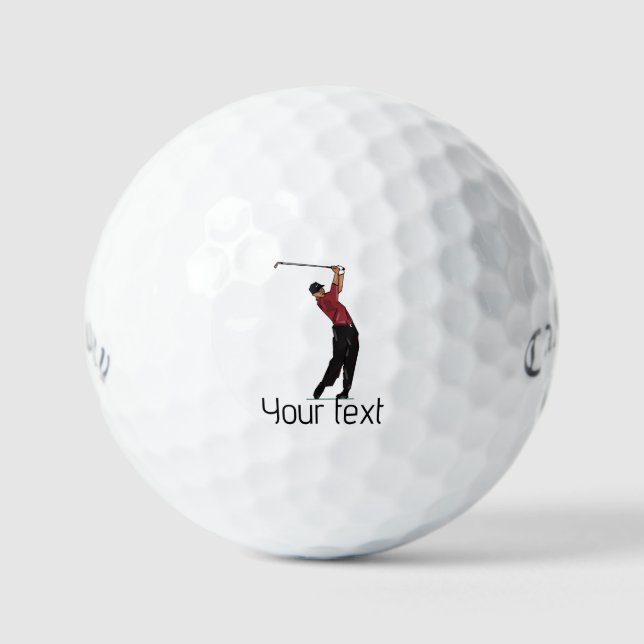Custom Tiger Woods Logo Golf Balls Golfball (Vorderseite)