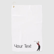 Custom Tiger Woods Logo Golf Club Handtuch