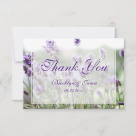 Custom Tiny Lavender Bohemisch Danke-Card Dankeskarte