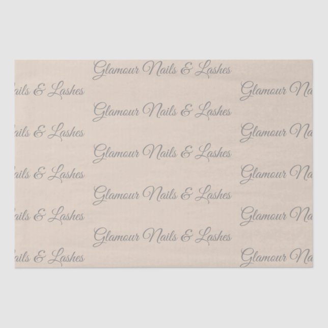 Custom Tissue Paper for Beauty Packaging Seidenpapier (Vorderseite)