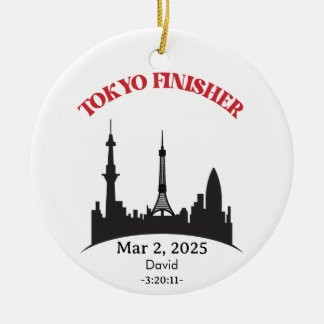 Custom Tokyo Marathon Finisher, Geschenk für Läufe Keramik Ornament