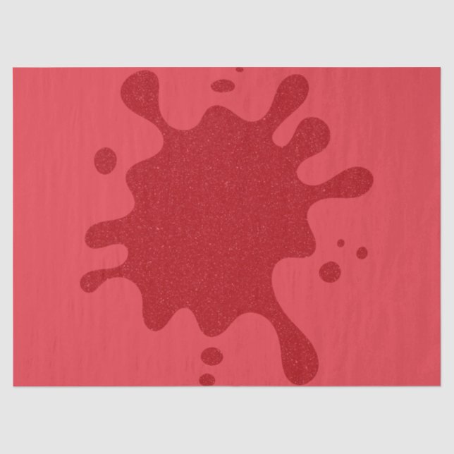 Custom Tomate Red Splash Tissue Paper Seidenpapier (Vorderseite)