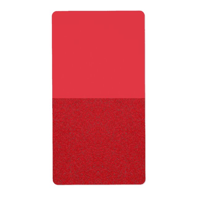 Custom Tomato Red Bottom Texture Labels (Vorne)