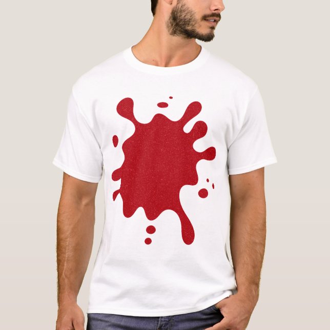 Custom Tomato Red Drip T-Shirt (Vorderseite)