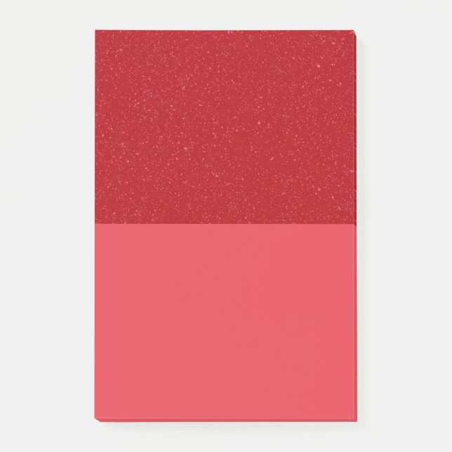 Custom Tomato Red Glitter Block Notes Post-it Klebezettel (Vorderseite)