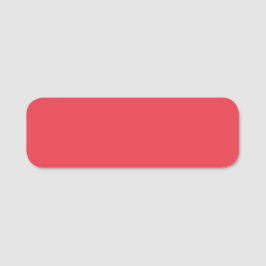 Custom Tomato Red Name Label Namensschild