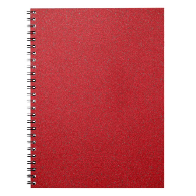 Custom Tomato Red Noise Spiral Foto Notebook Notizblock (Vorderseite)