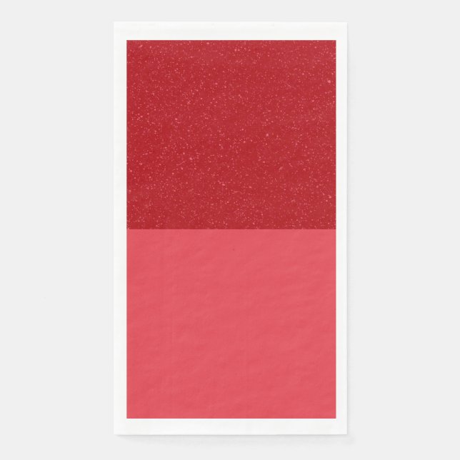 Custom Tomato Red Noise Split Guest Paper Napkin Serviette (Vorderseite)