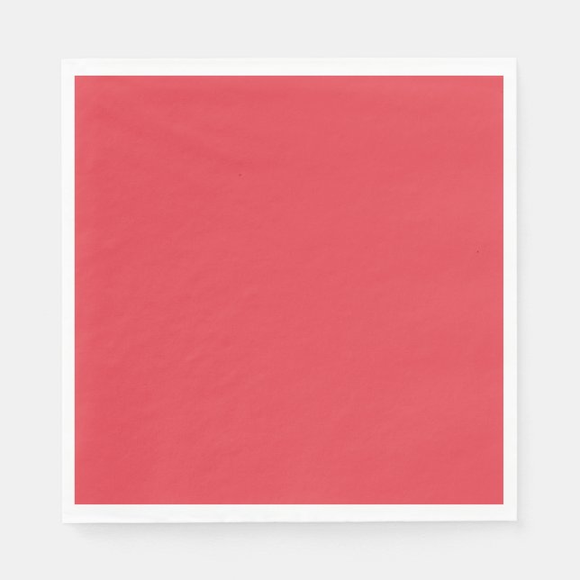 Custom Tomato Red Paper Napkins Serviette (Vorderseite)