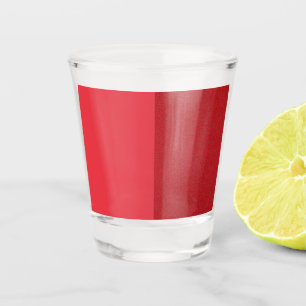 Custom Tomato Red Smooth+Noise Zwei-Tone-Shot-Glas Schnapsglas