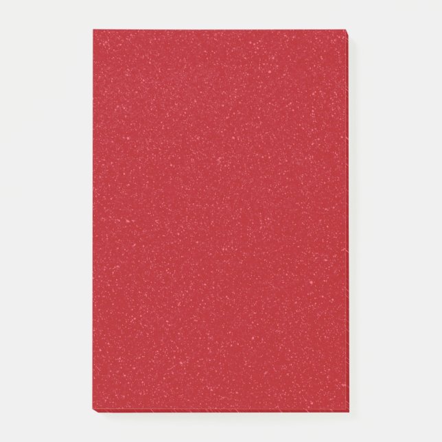 Custom Tomato Red Speckle Sticky Post-It Notes Klebezettel (Vorderseite)