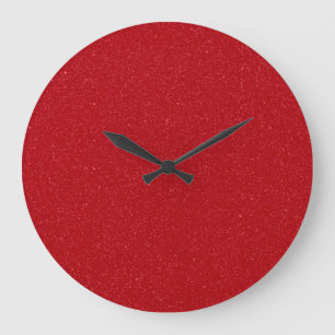 Custom Tomato Red Specklklack Wall Clock Große Wanduhr