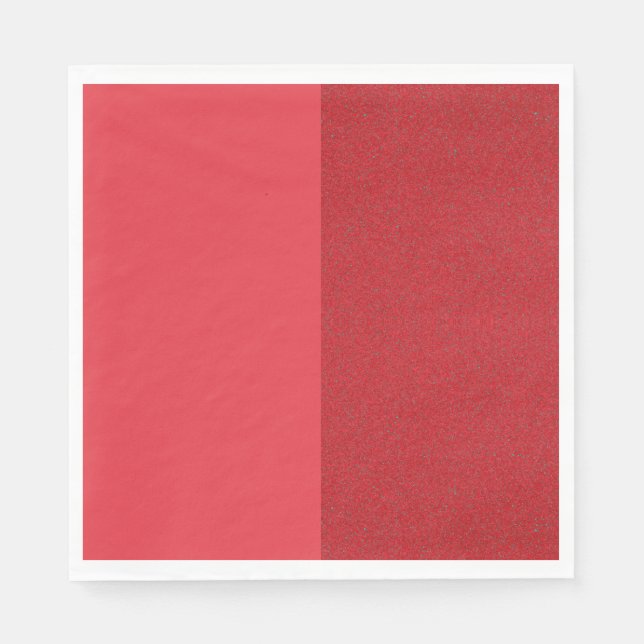 Custom Tomato Red Split Paper Napkins Serviette (Vorderseite)