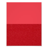 Custom Tomato Red Split Poster: glatt + texturiert