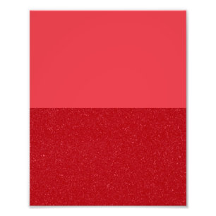 Custom Tomato Red Split Poster: glatt + texturiert Fotodruck