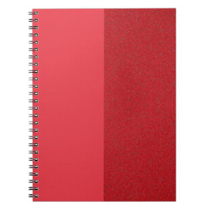 Custom Tomato Red Split-Texture Spiral Notebook Notizblock