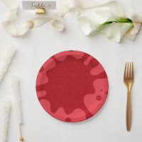 Custom Tomato Red Spritzer Paper Teller