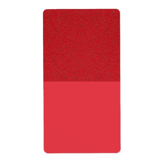 Custom Tomato Red Top Texture Shipping Labels (Vorne)