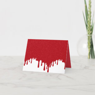 Custom Tomato Red Tropfen geklappt Danke Karte
