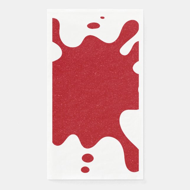 Custom Tomato Red Tropfen Musterpapier Napkins Serviette (Vorderseite)