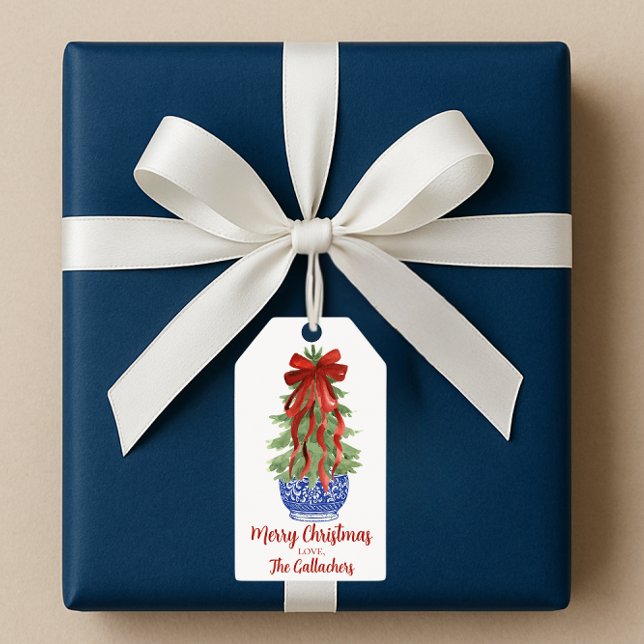 Custom Topiary Christmas Tree Geschenkanhänger (Von Creator hochgeladen)