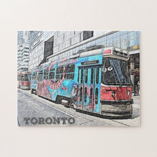 Custom Toronto Bus Street Car Light Rail City (Horizontal)